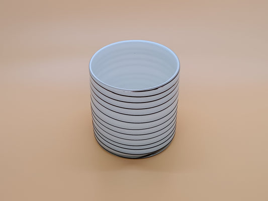 Striped Hurricane Lantern Medium