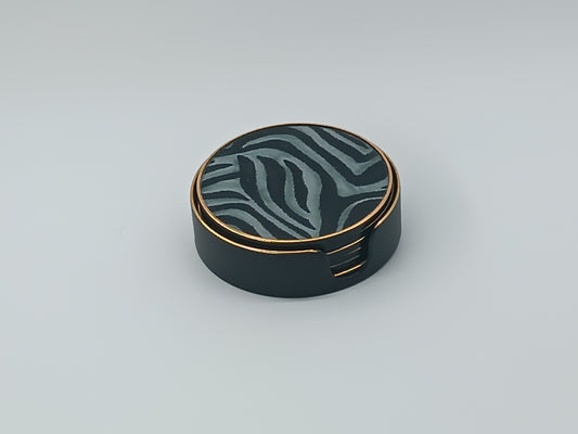 Zebra Glass Coasters