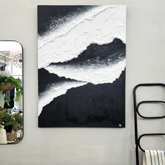 PERIVOLOS BEACH Textured Painting (140cm x 100cm)