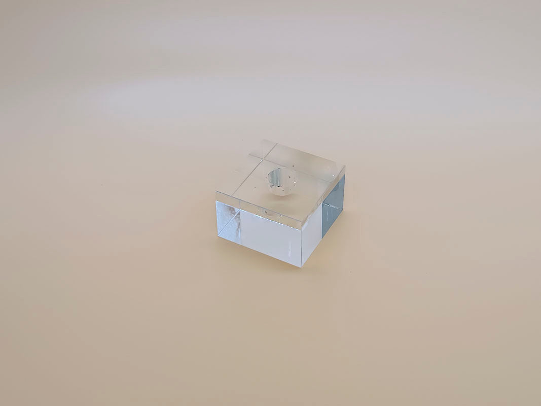 Square Crystal Candle Holder