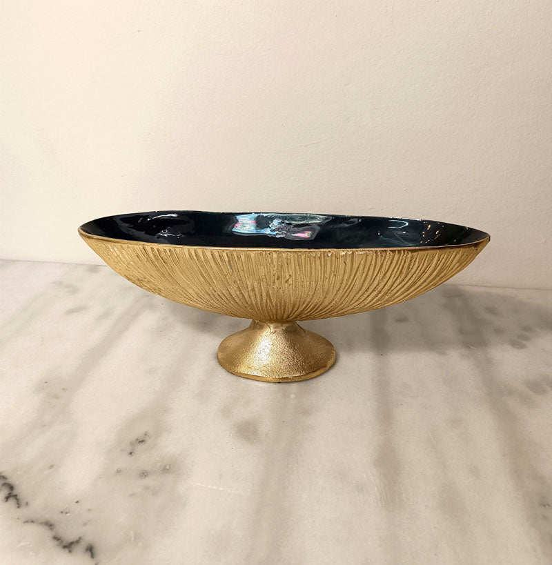 Acra blue and gold bowl