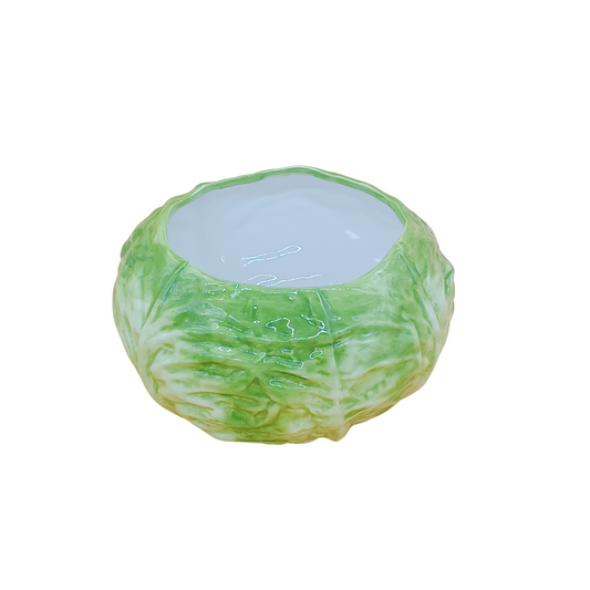 Green Cabbage Shaped Bowl