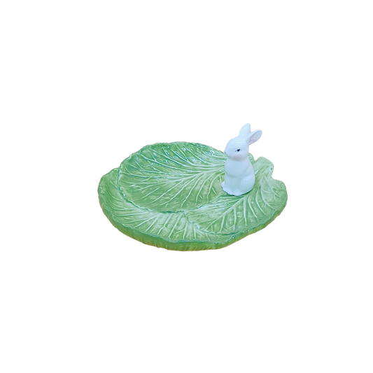 Cabbage Leaf with Bunny