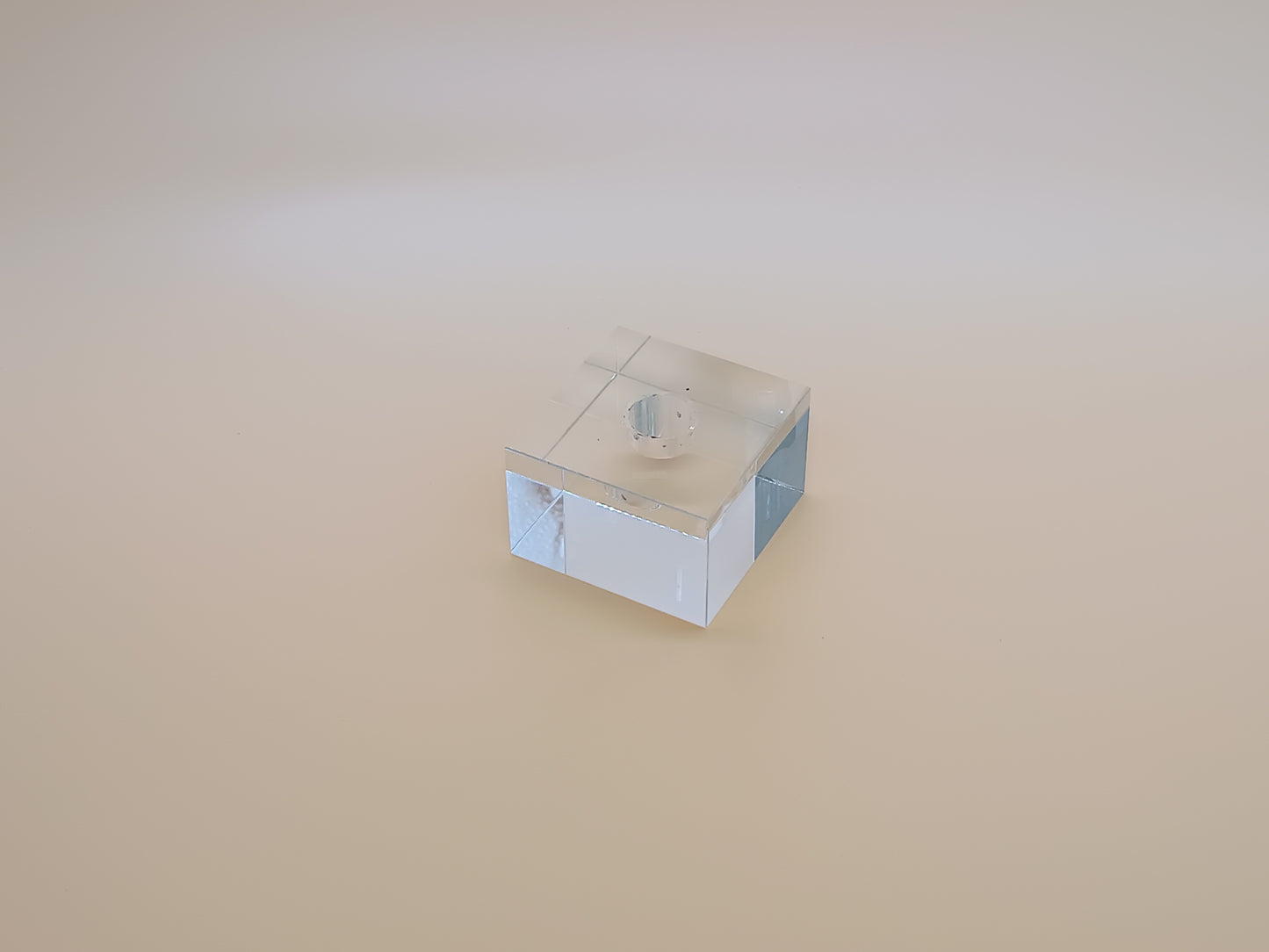Square Crystal Candle Holder