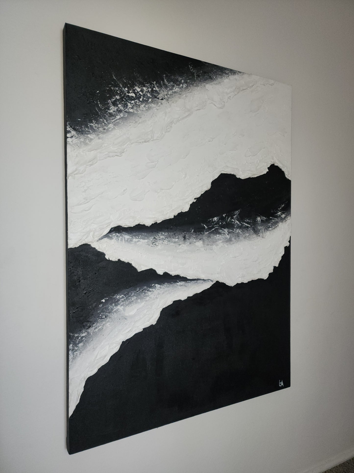 PERIVOLOS BEACH Textured Painting (140cm x 100cm)