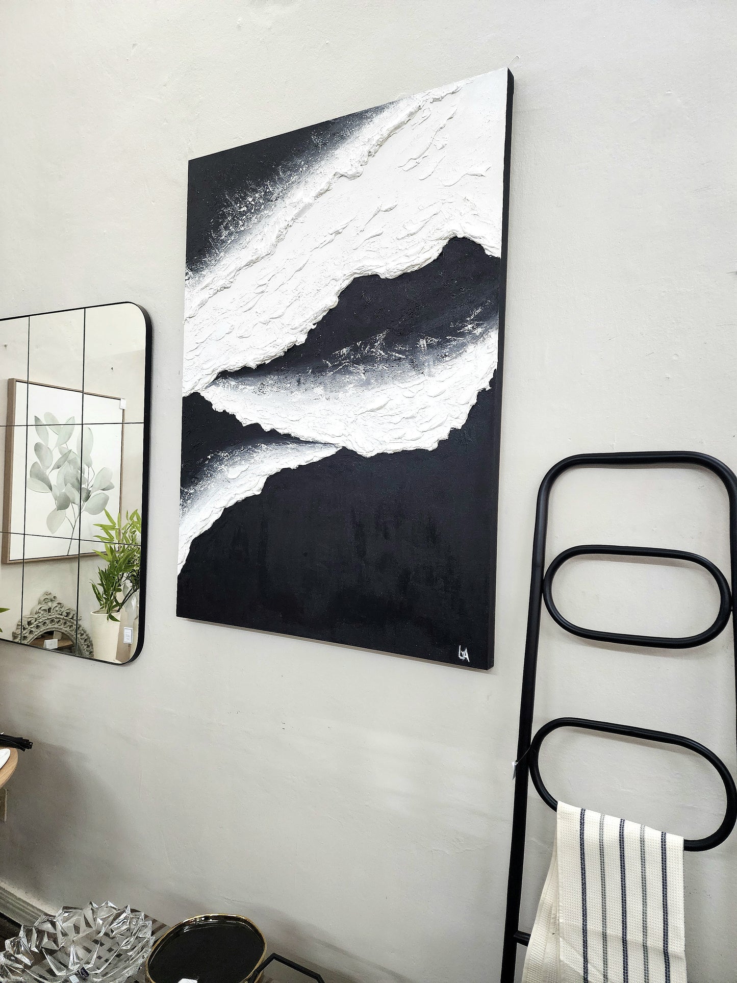 PERIVOLOS BEACH Textured Painting (140cm x 100cm)