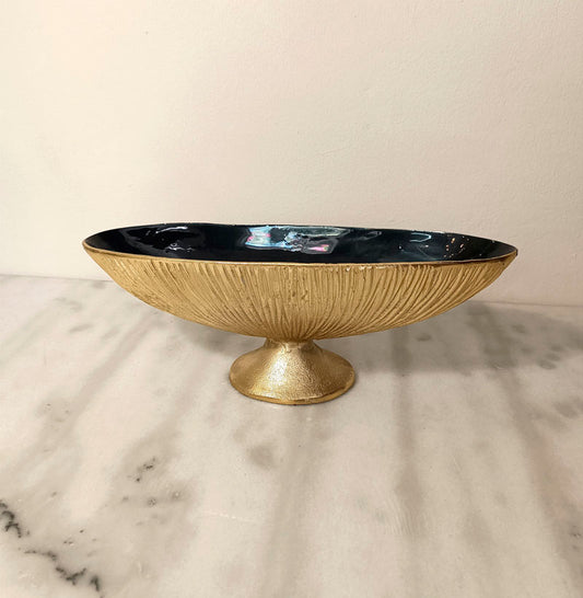 Acra blue and gold bowl