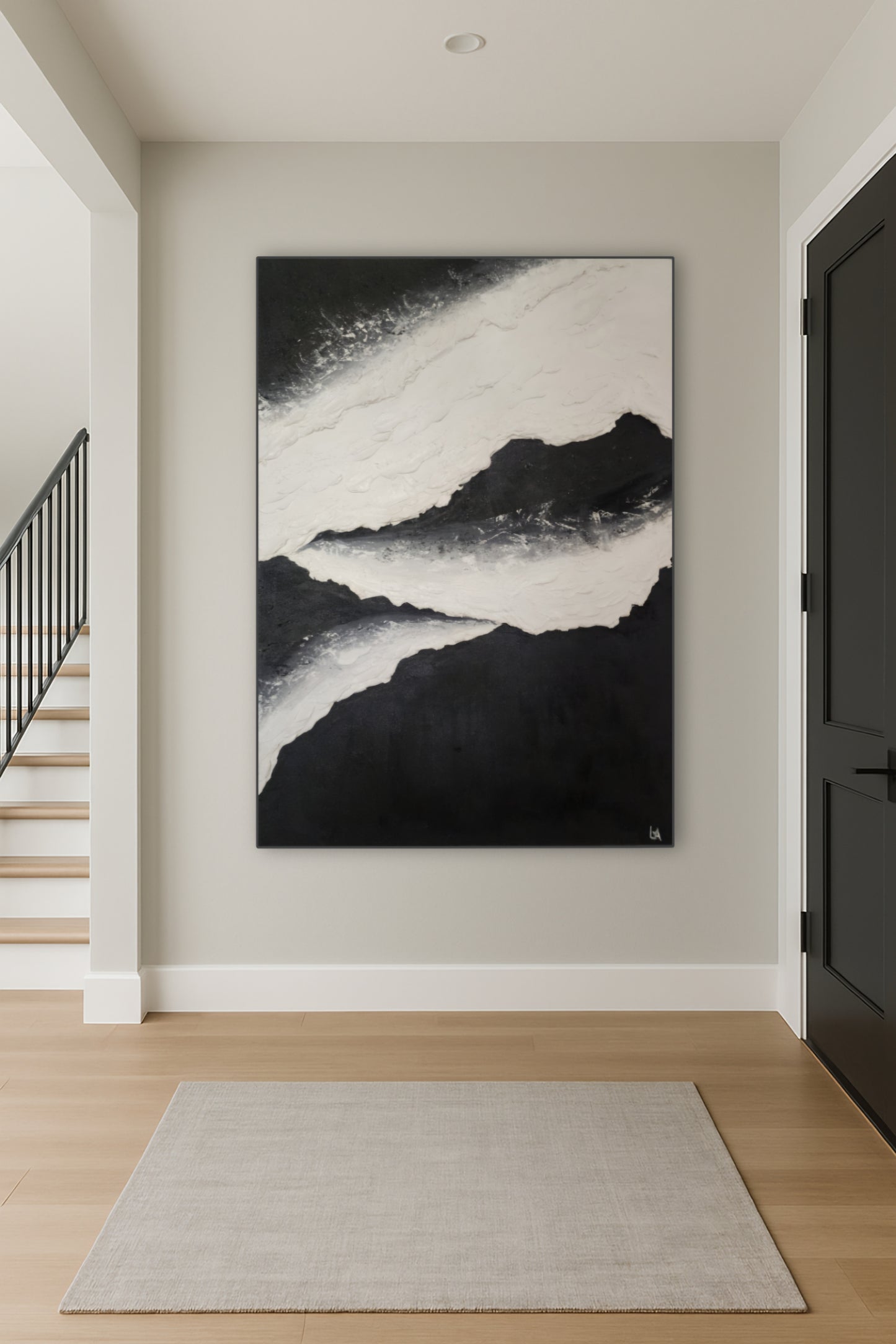 PERIVOLOS BEACH Textured Painting (140cm x 100cm)