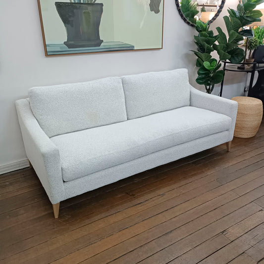 Sloped Arm Sofa in Cologne Bone